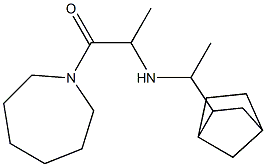 1-(azepan-1-yl)-2-[(1-{bicyclo[2.2.1]heptan-2-yl}ethyl)amino]propan-1-one Structure