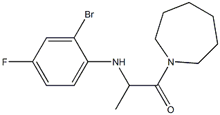 1-(azepan-1-yl)-2-[(2-bromo-4-fluorophenyl)amino]propan-1-one 구조식 이미지