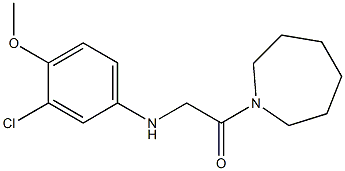 1-(azepan-1-yl)-2-[(3-chloro-4-methoxyphenyl)amino]ethan-1-one Structure