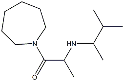 1-(azepan-1-yl)-2-[(3-methylbutan-2-yl)amino]propan-1-one Structure