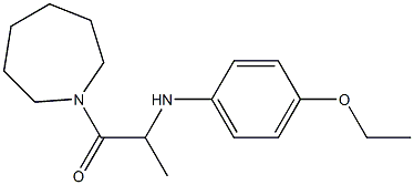 1-(azepan-1-yl)-2-[(4-ethoxyphenyl)amino]propan-1-one Structure