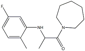 1-(azepan-1-yl)-2-[(5-fluoro-2-methylphenyl)amino]propan-1-one 구조식 이미지
