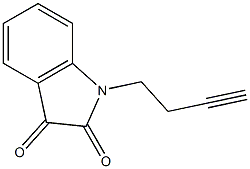1-(but-3-yn-1-yl)-2,3-dihydro-1H-indole-2,3-dione 구조식 이미지