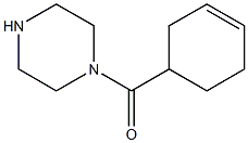 1-(cyclohex-3-en-1-ylcarbonyl)piperazine Structure