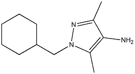 1-(cyclohexylmethyl)-3,5-dimethyl-1H-pyrazol-4-amine Structure