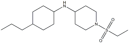 1-(ethanesulfonyl)-N-(4-propylcyclohexyl)piperidin-4-amine Structure