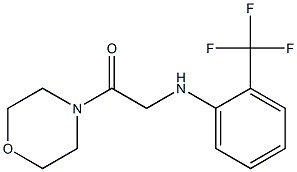 1-(morpholin-4-yl)-2-{[2-(trifluoromethyl)phenyl]amino}ethan-1-one 구조식 이미지