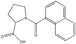 1-(naphthalen-1-ylcarbonyl)pyrrolidine-2-carboxylic acid 구조식 이미지