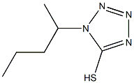 1-(pentan-2-yl)-1H-1,2,3,4-tetrazole-5-thiol Structure