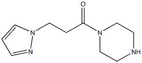 1-(piperazin-1-yl)-3-(1H-pyrazol-1-yl)propan-1-one 구조식 이미지