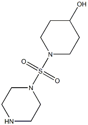 1-(piperazine-1-sulfonyl)piperidin-4-ol Structure