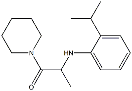 1-(piperidin-1-yl)-2-{[2-(propan-2-yl)phenyl]amino}propan-1-one Structure