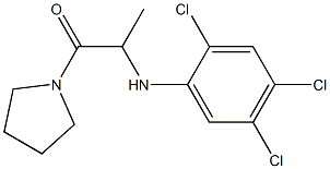 1-(pyrrolidin-1-yl)-2-[(2,4,5-trichlorophenyl)amino]propan-1-one Structure