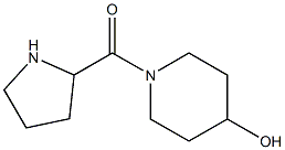 1-(pyrrolidin-2-ylcarbonyl)piperidin-4-ol Structure