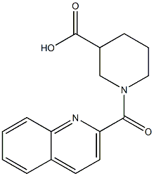 1-(quinolin-2-ylcarbonyl)piperidine-3-carboxylic acid 구조식 이미지