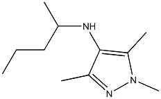 1,3,5-trimethyl-N-(pentan-2-yl)-1H-pyrazol-4-amine Structure