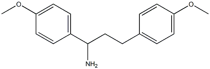 1,3-bis(4-methoxyphenyl)propan-1-amine Structure