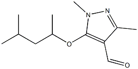 1,3-dimethyl-5-[(4-methylpentan-2-yl)oxy]-1H-pyrazole-4-carbaldehyde Structure