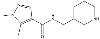 1,5-dimethyl-N-(piperidin-3-ylmethyl)-1H-pyrazole-4-carboxamide 구조식 이미지