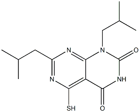 1,7-diisobutyl-5-mercaptopyrimido[4,5-d]pyrimidine-2,4(1H,3H)-dione Structure