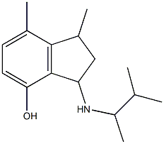 1,7-dimethyl-3-[(3-methylbutan-2-yl)amino]-2,3-dihydro-1H-inden-4-ol 구조식 이미지