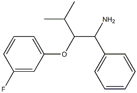 1-[(1-amino-3-methyl-1-phenylbutan-2-yl)oxy]-3-fluorobenzene Structure