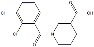 1-[(2,3-dichlorophenyl)carbonyl]piperidine-3-carboxylic acid 구조식 이미지