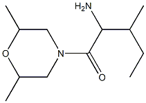 1-[(2,6-dimethylmorpholin-4-yl)carbonyl]-2-methylbutylamine 구조식 이미지