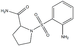 1-[(2-aminobenzene)sulfonyl]pyrrolidine-2-carboxamide Structure