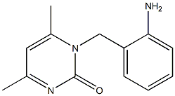 1-[(2-aminophenyl)methyl]-4,6-dimethyl-1,2-dihydropyrimidin-2-one 구조식 이미지