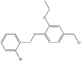 1-[(2-bromophenyl)methoxy]-4-(chloromethyl)-2-ethoxybenzene Structure