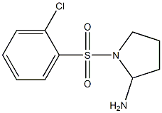 1-[(2-chlorobenzene)sulfonyl]pyrrolidin-2-amine Structure