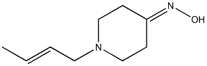 1-[(2E)-but-2-enyl]piperidin-4-one oxime Structure