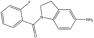 1-[(2-fluorophenyl)carbonyl]-2,3-dihydro-1H-indol-5-amine 구조식 이미지