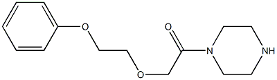 1-[(2-phenoxyethoxy)acetyl]piperazine Structure