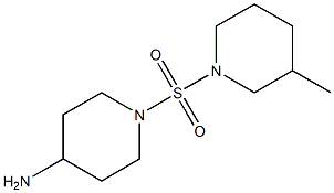 1-[(3-methylpiperidine-1-)sulfonyl]piperidin-4-amine Structure