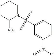 1-[(3-nitrobenzene)sulfonyl]piperidin-2-amine 구조식 이미지
