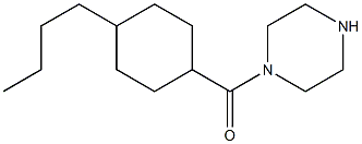 1-[(4-butylcyclohexyl)carbonyl]piperazine Structure