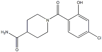 1-[(4-chloro-2-hydroxyphenyl)carbonyl]piperidine-4-carboxamide Structure