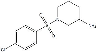 1-[(4-chlorobenzene)sulfonyl]piperidin-3-amine 구조식 이미지