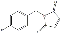 1-[(4-fluorophenyl)methyl]-2,5-dihydro-1H-pyrrole-2,5-dione 구조식 이미지