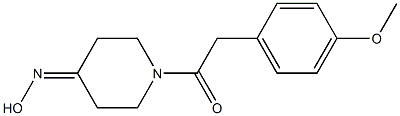 1-[(4-methoxyphenyl)acetyl]piperidin-4-one oxime 구조식 이미지