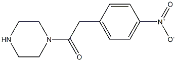 1-[(4-nitrophenyl)acetyl]piperazine 구조식 이미지