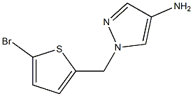 1-[(5-bromothiophen-2-yl)methyl]-1H-pyrazol-4-amine Structure