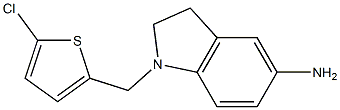 1-[(5-chlorothiophen-2-yl)methyl]-2,3-dihydro-1H-indol-5-amine Structure