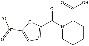1-[(5-nitrofuran-2-yl)carbonyl]piperidine-2-carboxylic acid Structure