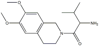 1-[(6,7-dimethoxy-3,4-dihydroisoquinolin-2(1H)-yl)carbonyl]-2-methylpropylamine 구조식 이미지