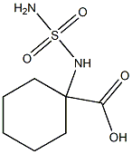 1-[(aminosulfonyl)amino]cyclohexanecarboxylic acid Structure