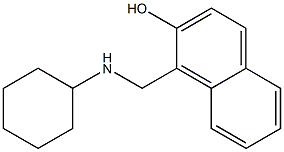 1-[(cyclohexylamino)methyl]naphthalen-2-ol Structure