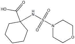 1-[(morpholine-4-sulfonyl)amino]cyclohexane-1-carboxylic acid Structure